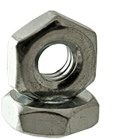 Machine Screw Nut, #2-56, Steel, Zinc Plated, 0.066 In Ht, 5000 PK